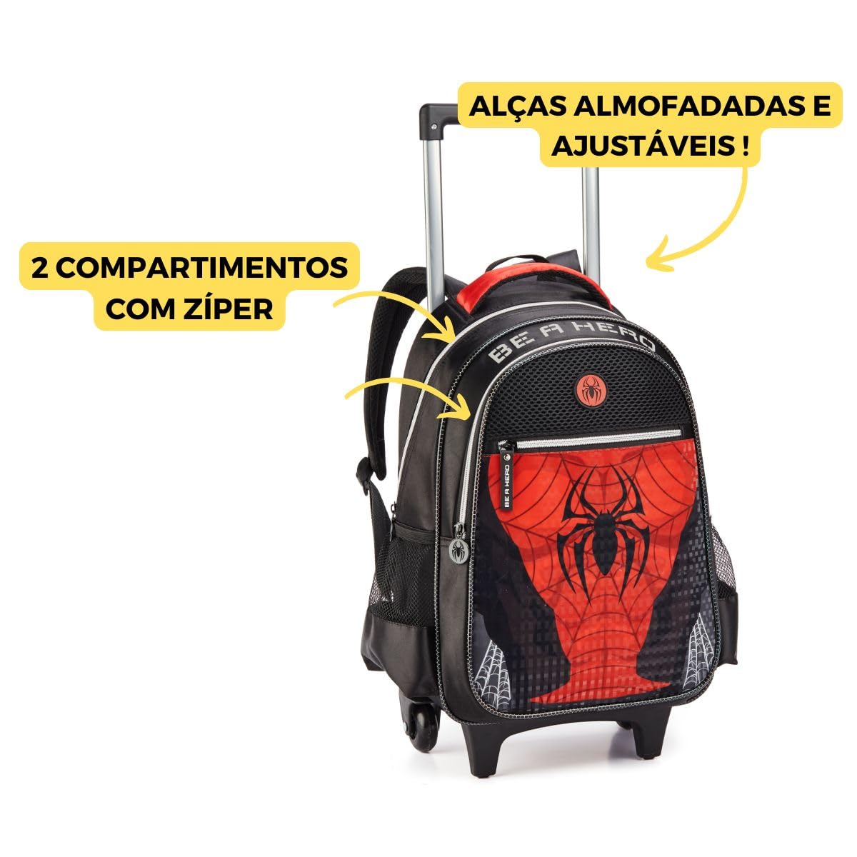 Kit Mochila Rodinha Para Meninos Super Aranha Escolar Spider em promoção! Veja a oferta e mais achadinhos de Mochilas escolares 6 Hoje é o melhor dia para comprar Kit Mochila Rodinha Para Meninos Super Aranha Escolar Spider com aquele preço maroto! Promoção! Aproveite a oferta! 6