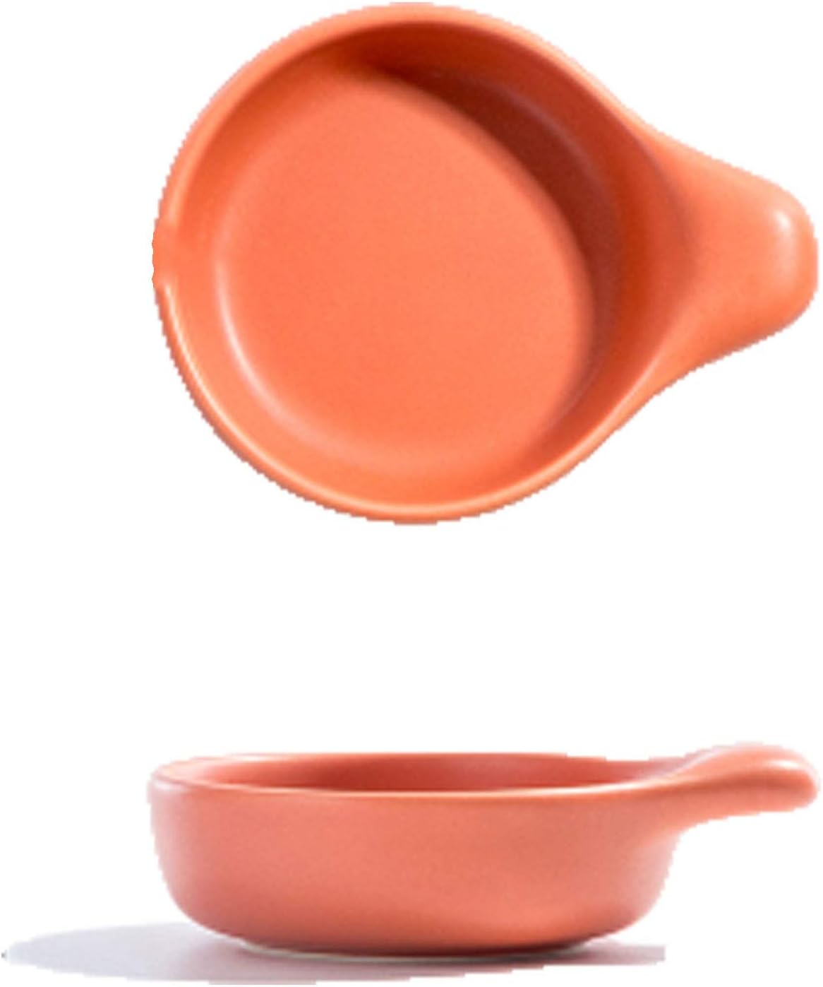 GeRRiT Snack Serving Dishes Dipping Bowls Set Ceramic Condiment Dishes Sushi Bowl Seasoning Dish Appetizer Plates Soy Sauce Dish with Handle set of 15 Dessert Dishes