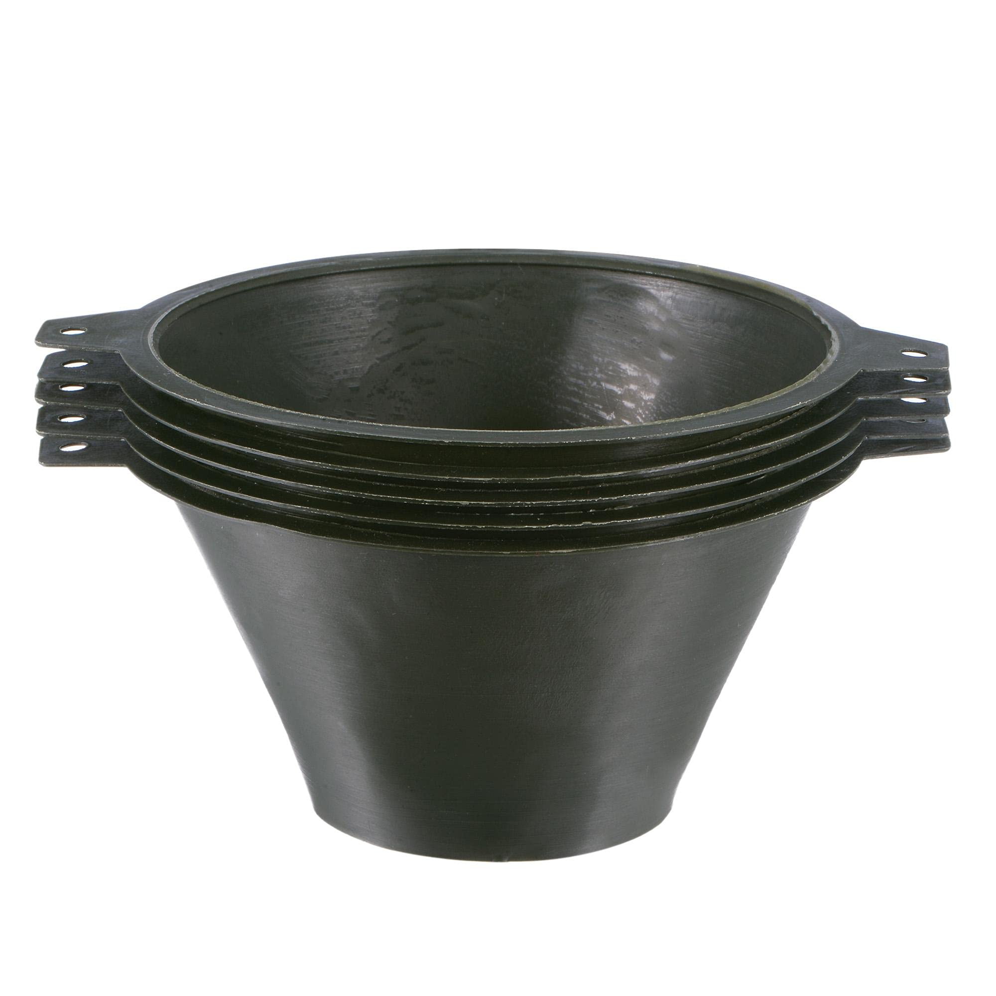 sourcing map 5Pcs Paint Strainer 150 Micron 100mmx65mm Cone Paint Screen Funnel Metal Mesh for Screening Paint Gasoline Fuel Dark Green