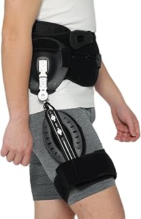 Komzer Abduction ROM Post Op Hip Brace Stabilizer Joint Protection Fixation Device Hip Orthosis Support for hip Replacements, Sciatica, Quad Muscle Strains and Pain Relief