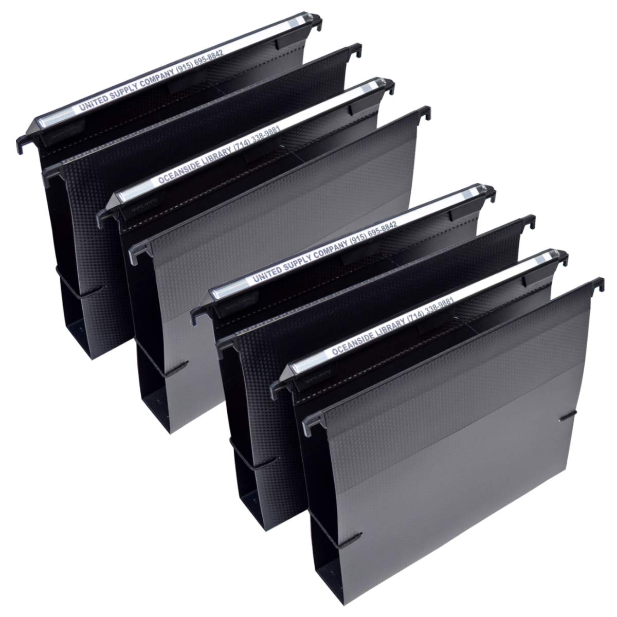 Ultimate Office MagniFile Carpetas colgantes de capacidad extra grande, parte inferior de caja de 2 pulgadas, tamaño carta, función envolvente cuerda de seguridad elástica (juego de 4)