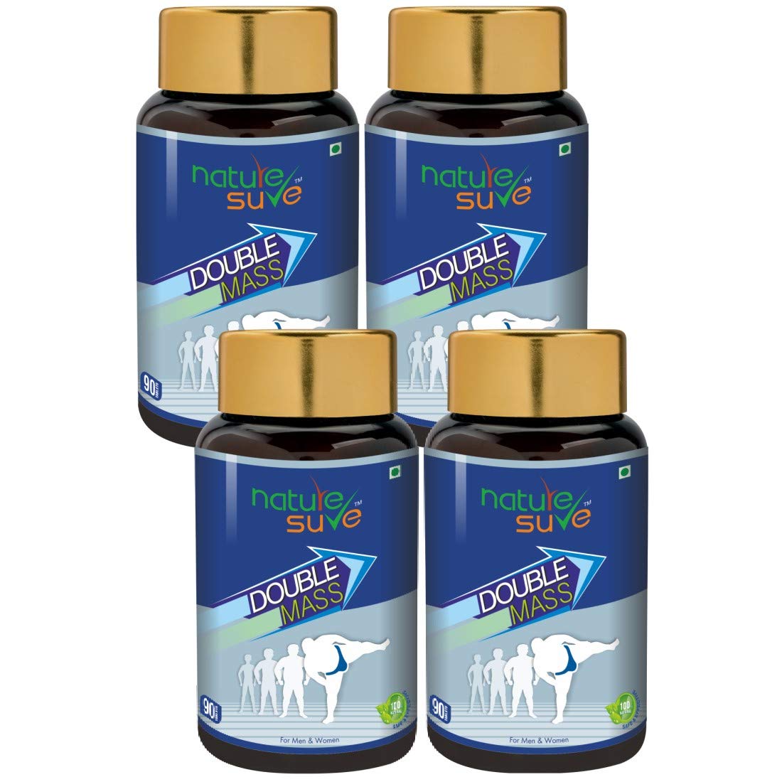 Nature Sure™ Double Mass Tablets for Men and Women (90 Tablets) (Pack of 4 (90 Tablets each)) (B07X3SLKVR) Amazon Price History, Amazon Price Tracker