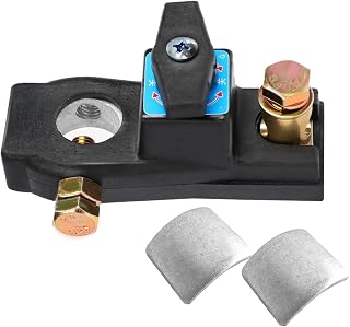 Battery Disconnect Switch, Kill Switch for Car, 12V 24V Car Battery Disconnect Isolator Cut Off Switches, Car Accessories Battery Terminal Anti-Leakage Switches Universal for Car Truck RV Boat