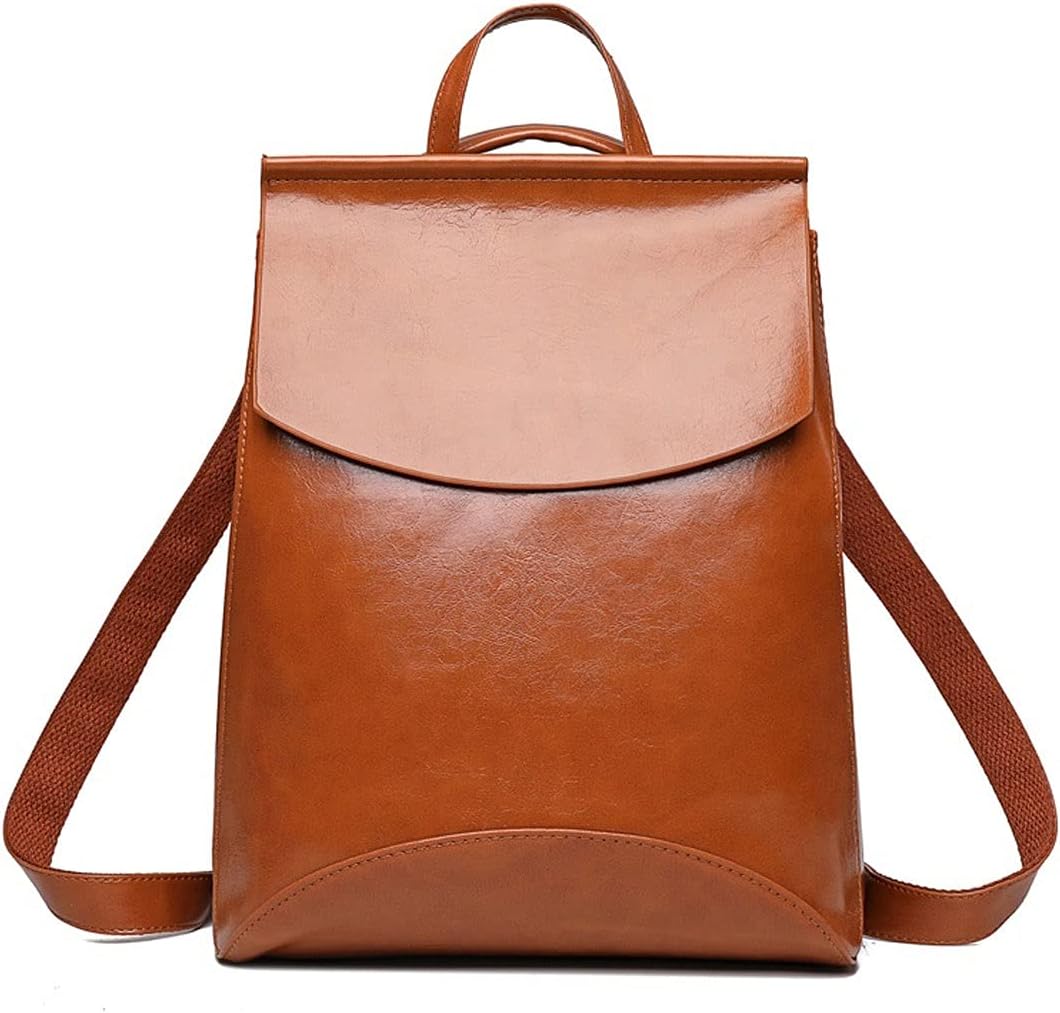旅行バッグ レディース 小さな女性のバックパックバックパックショルダーバッグレディーストラベルバックパック (Color : Bro
