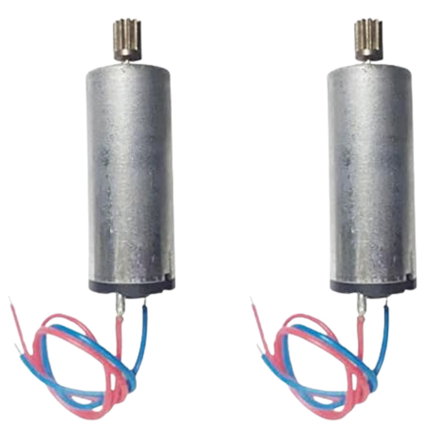 Toy Drone Slim Motor Set of 2 with Micro Gear - Super High-Speed DC Motors for Drones and RC Models, Operates on 1.5V to 6V, Ideal for Robotics and DIY Projects | Metal