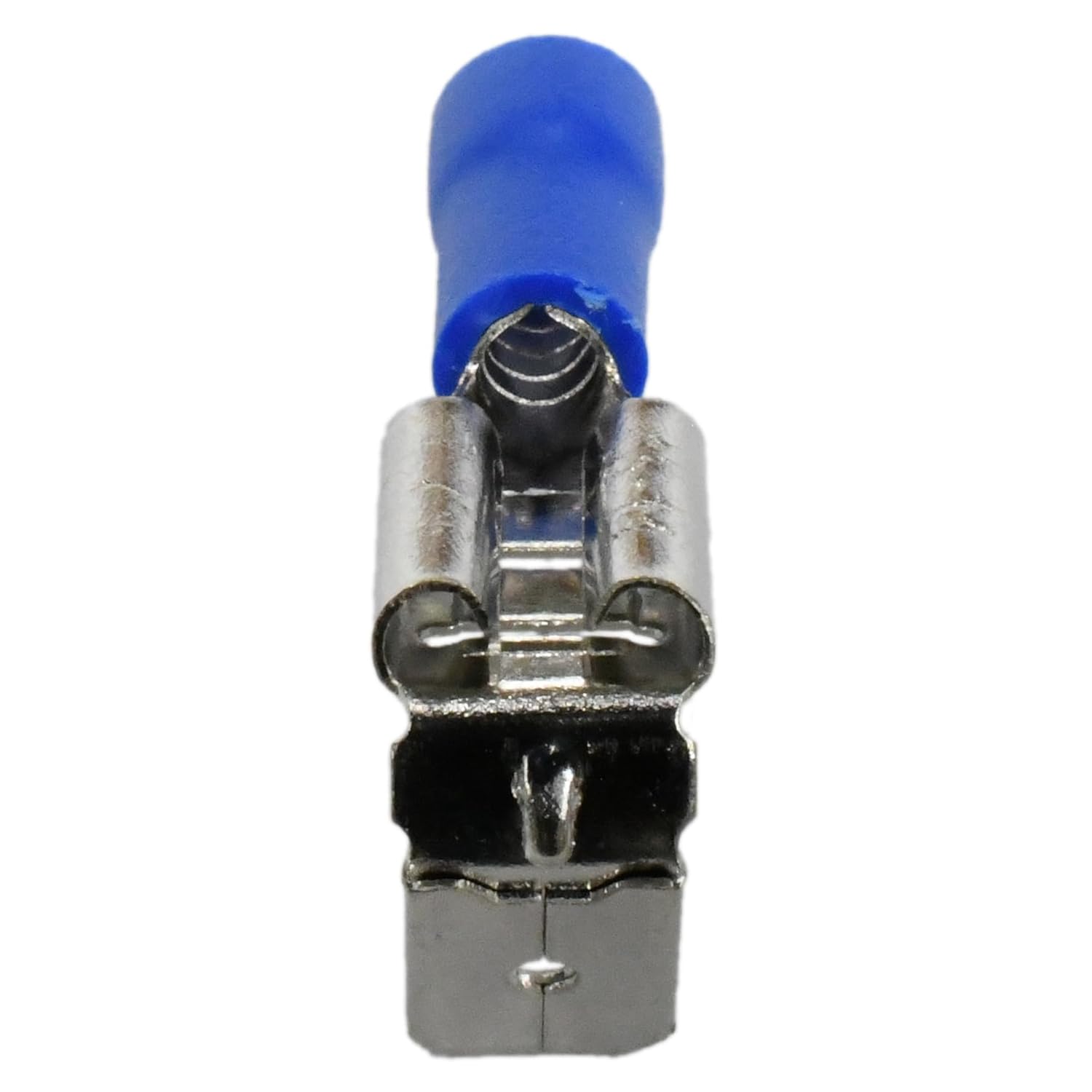 PAPUGA 1000PCS 16-14 AWG Piggyback Female Spade Quick Disconnect Terminal, Tin Plated Brass, NEMA 0.8×6.35mm (1/4”) Tab, 600V 15A Bulk Battery Cable Lug Heavy Duty Crimp Connector, Automotive Wiring