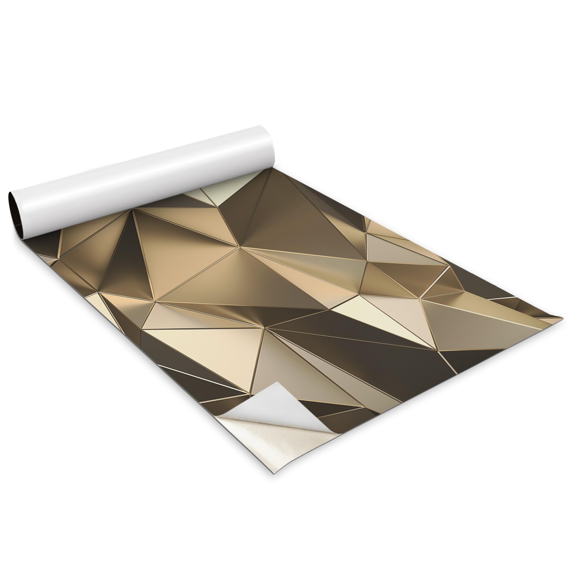 Papel pintado triangulos 3D mate para renovar armarios y paredes de cocina