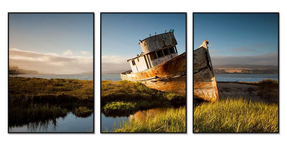 Amazon.co.jp: ボートレック 風景の写真 アルミ合金アート