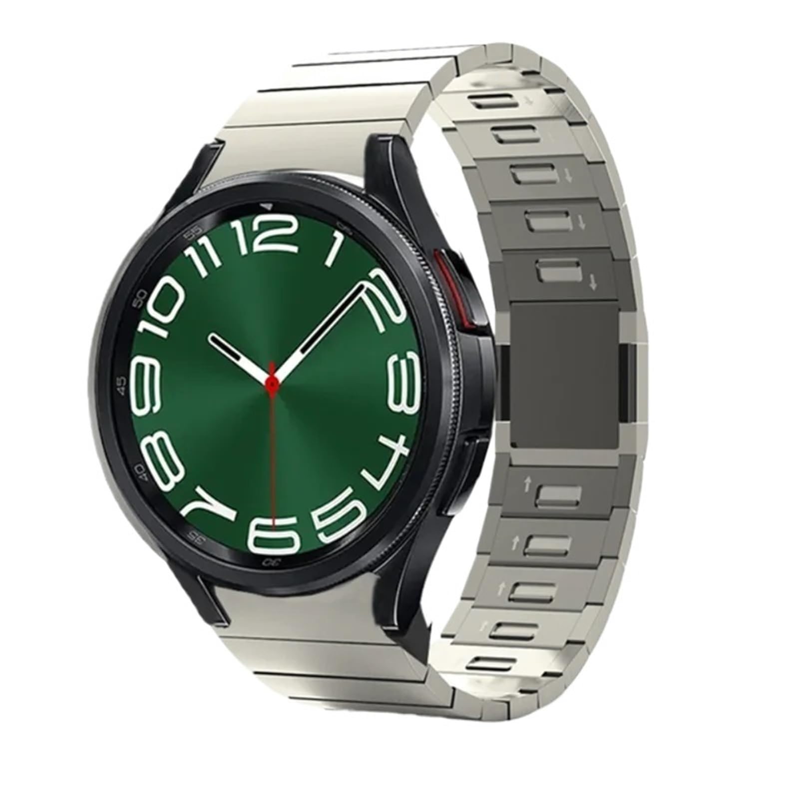Correa magnética de metal sin espacios para Samsung Galaxy Watch6 44 mm 40 mm Pulsera de enlace de liberación rápida para Galaxy Watch 6 Correas de reloj clásicas de 43 mm y 47 mm
