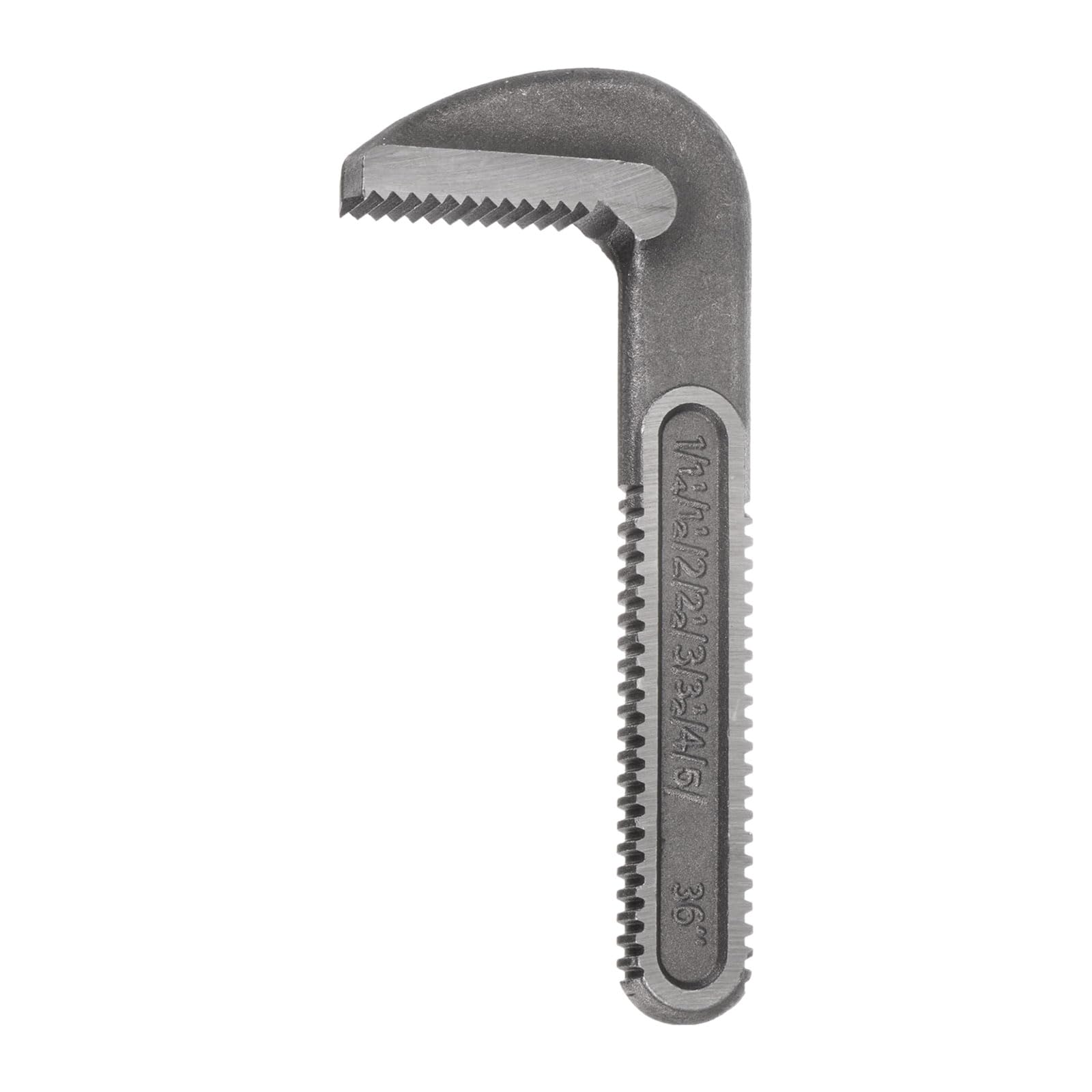 sourcing map Llave Tubo Gancho Mandíbula 36" Llave Fontanería Mandíbulas Reemplazo Acero Carbono para Llave Ajustable 36"