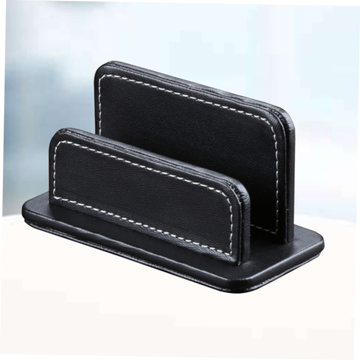 Ciieeo 3 Piezas Tarjetero De Cuero Soporte De Mesa Para Tarjetas De Visita Accesorios De Mesa De Oficina Soporte Para Tarjetas De Visita Tarjetero De Piel Tarjeta De Visita Papelería