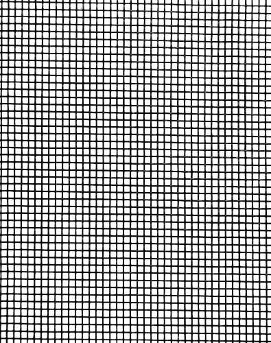 QWORK Fenster Fliegengitter , Fliegennetz aus Glasfaser , 120 x 250 cm, hält die Frischluftzirkulation, schwarz, 18 Mesh