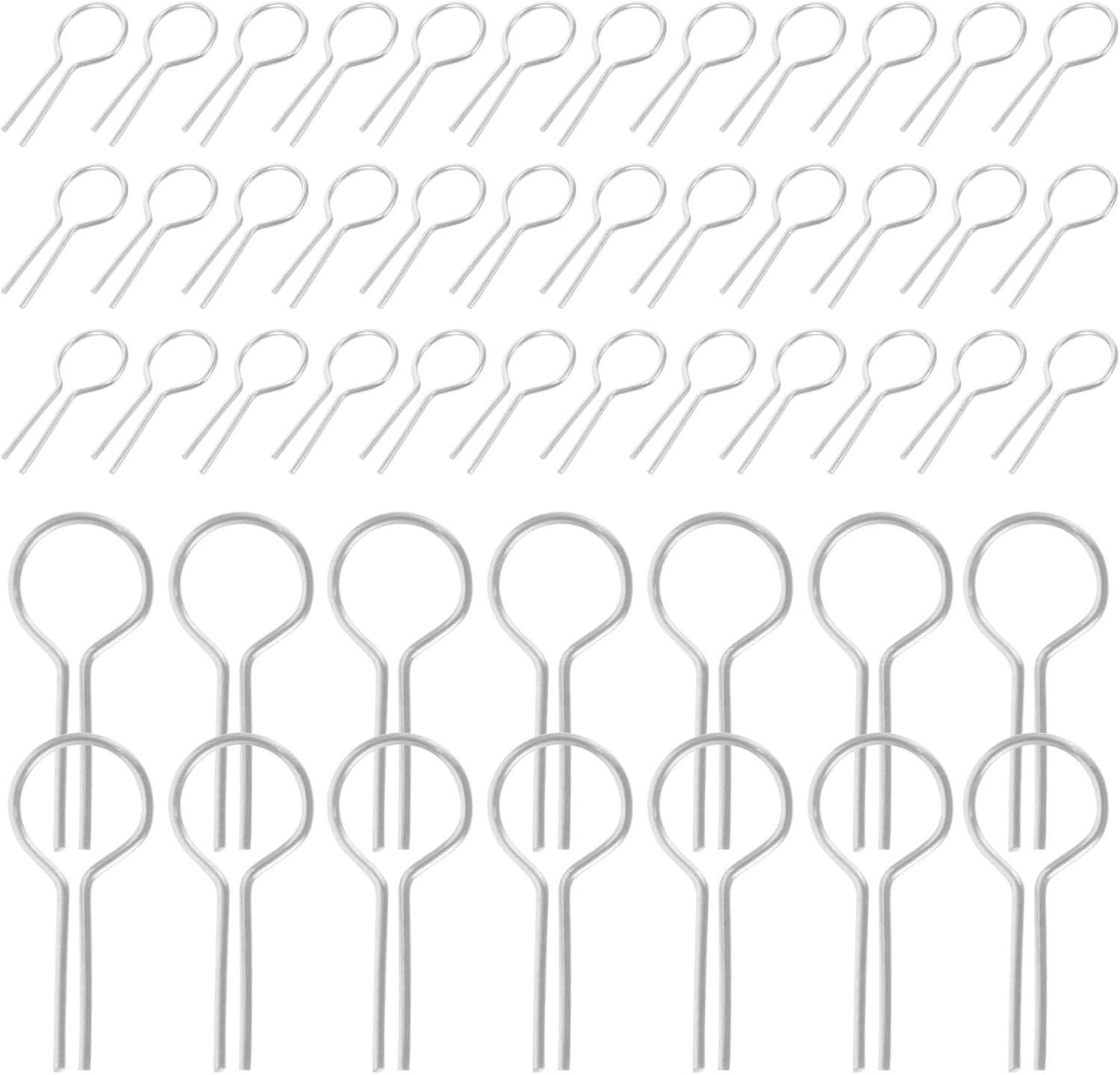 Kiln Hanging Needle Hooks for Ceramic Artists, 200pcs Silver Alloy