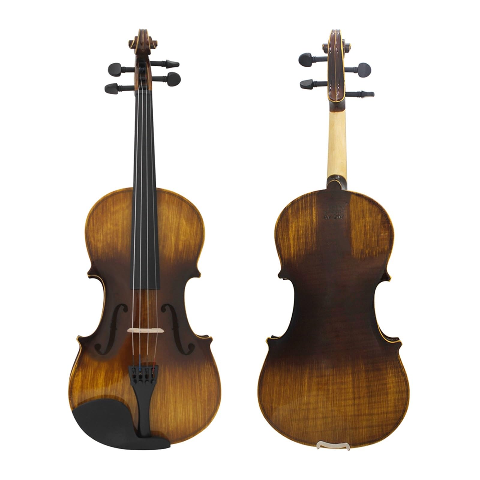 Violini Violino Acustico in Legno Massello 4/4 con Custodia per Arco Strumento A Corde Violino Studenti Principianti Musicali