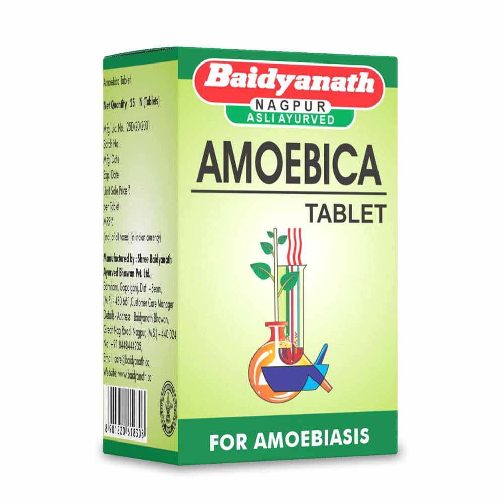 Baidyanath Amoebica I Ayurvedic Diarrhea Medicine I Pack of 1-25Tab (B08S8PJZ77) Amazon Price History, Amazon Price Tracker