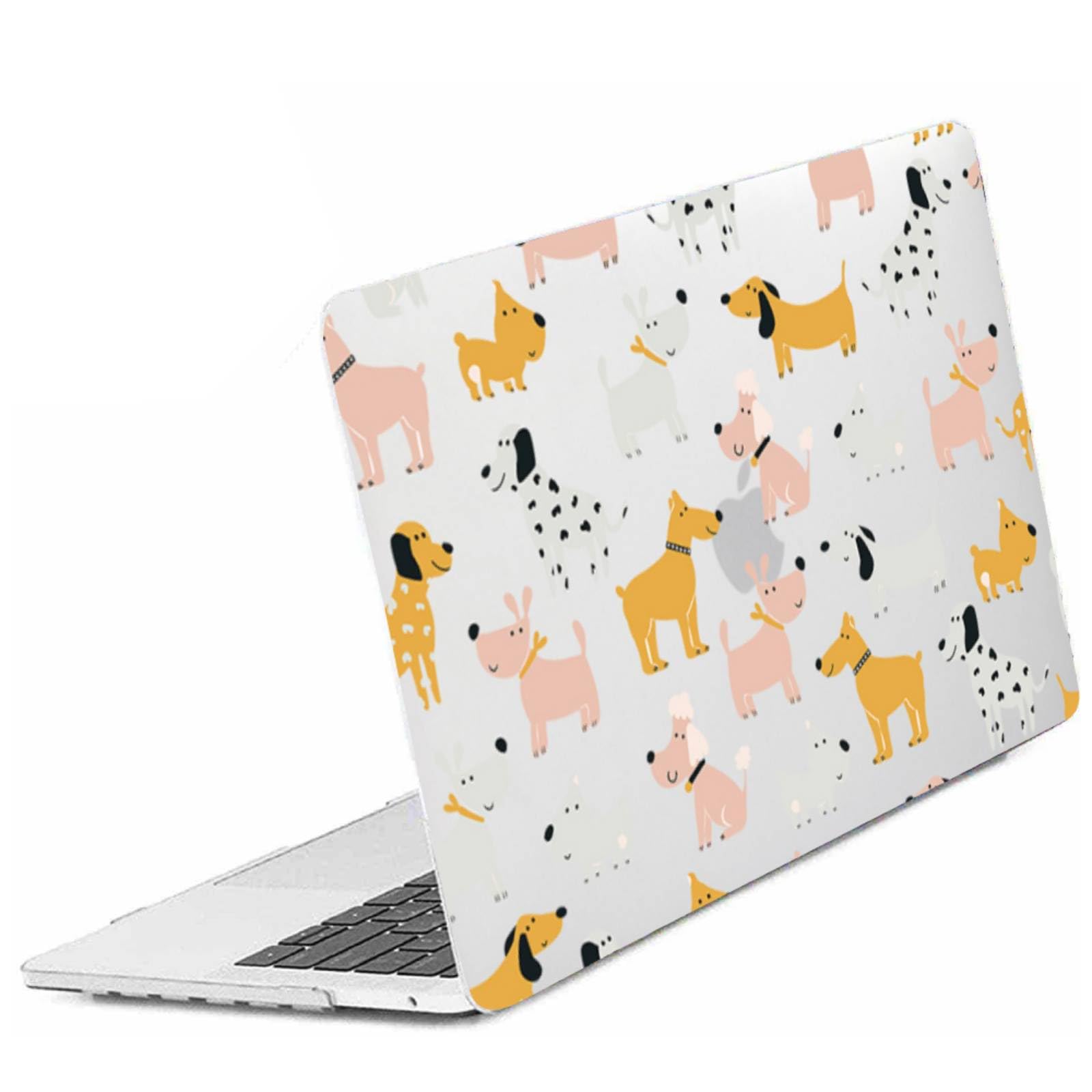 Coque MacBook Air 13 A1466 : protection rigide au design chiens rigolos - 8