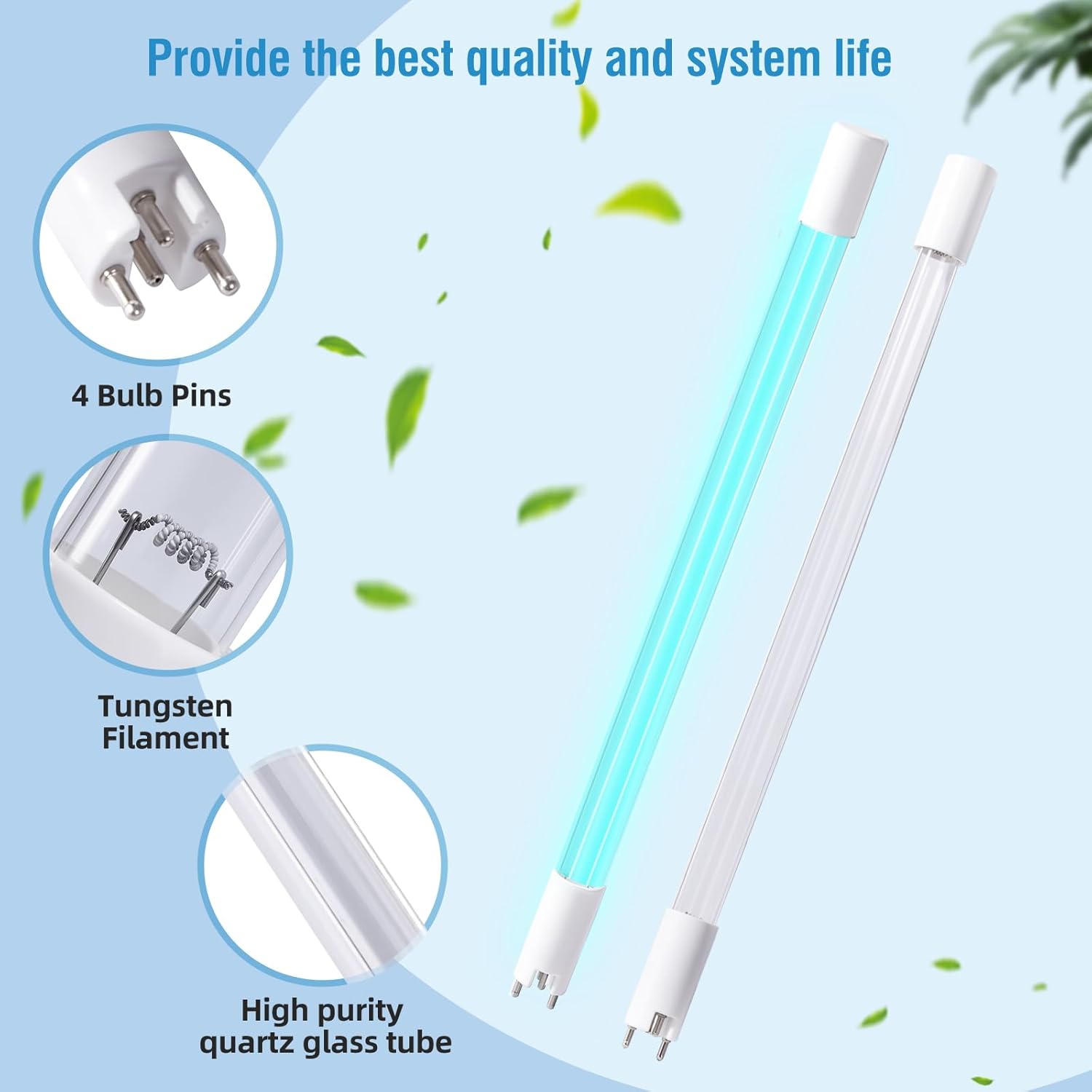 AQ-ÜV-L330C Replacement Üν Lamp for Aquasana Systems (After-July 2019) Compatible with (A0-Úv-10c) Üν Filter,OEM Quality Water Purification Bulb,1 Pack