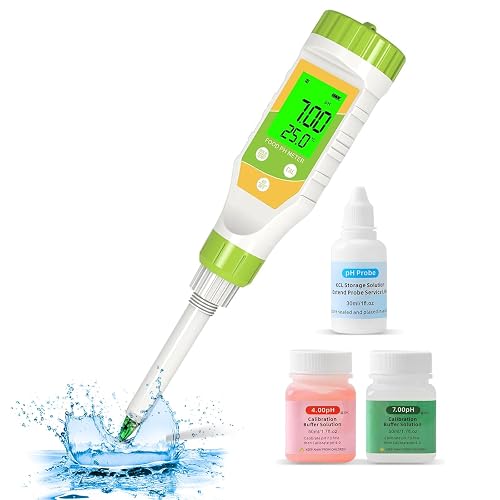 GISNPA Digital pH Meter for Food with Backlit LCD