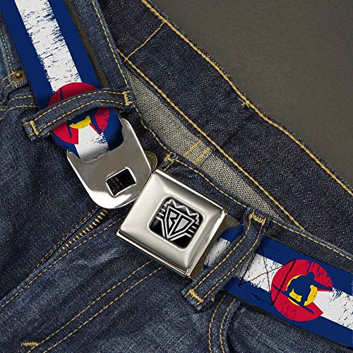 Cinturón de seguridad multicolor de 1 pulgada de ancho para pantalones de niño 2