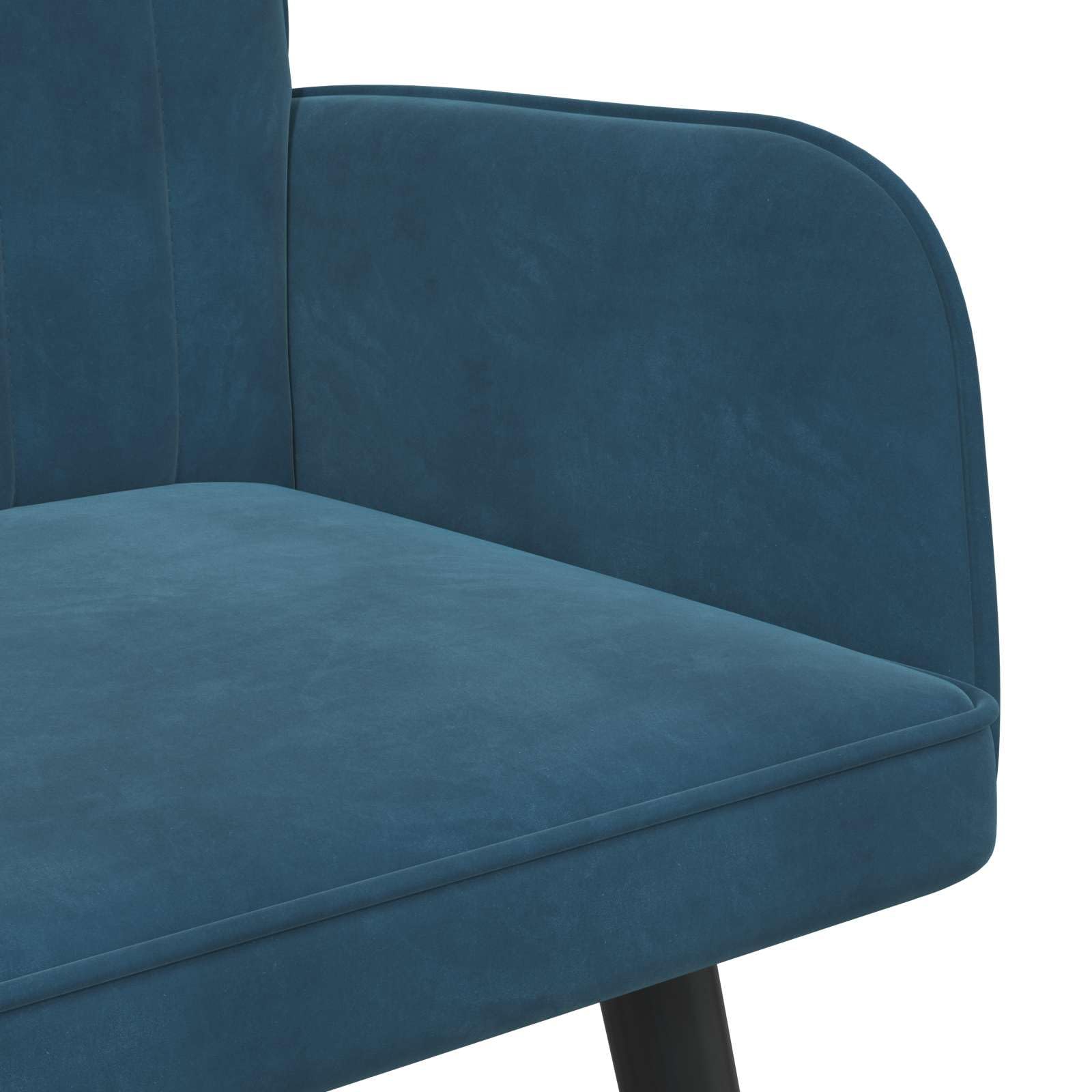 vidaXL Sofa a Due Posti Blu 115 x 61 x 87 cm Velluto, Divano a Due posti in Velluto, Resistente e ergonomico, Comodo per spazi Piccoli, Perfetto per Il Salotto