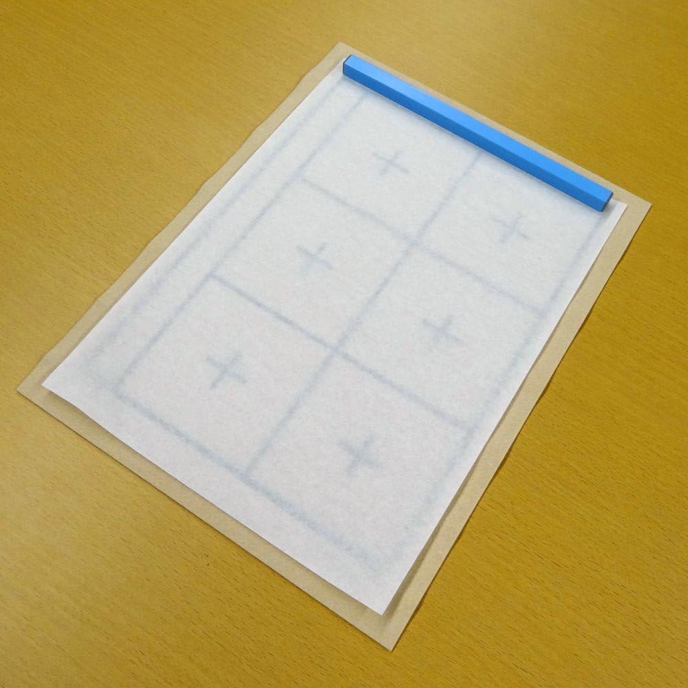 Kuretake KA28-208S Calligraphy Shitajiki Shitaji, Calligraphy Supplies, Standard Size No. 12-2, with Squares, Beige