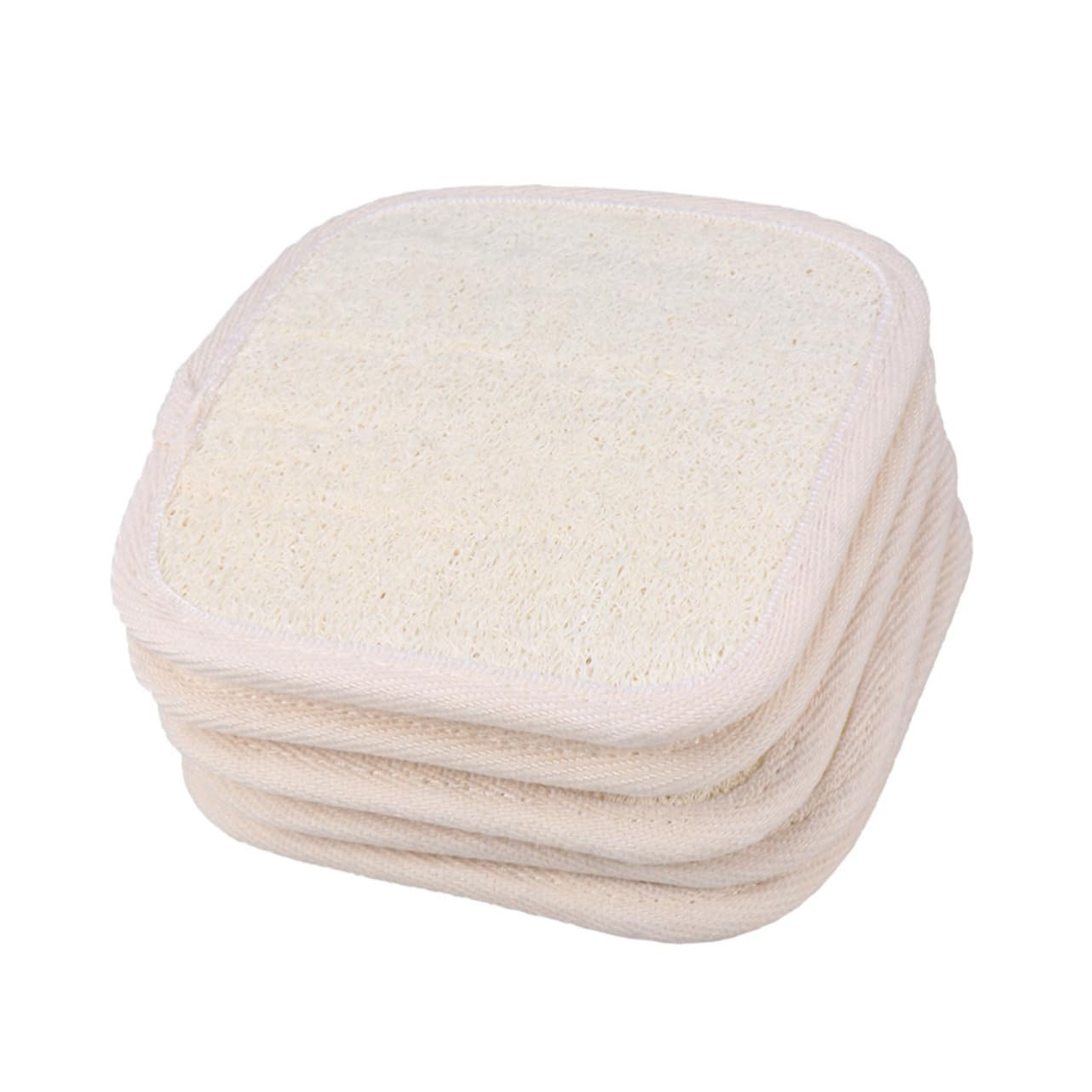 SHERCHPRY 6Pcs Natural Loofah Exfoliating Shower Towels Soft Bath Scrub Towel for Gentle Cleansing and Skin for Home and Dorm Use