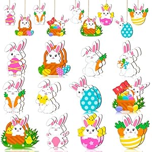 Marsui 24 Stück Oster-Hängeornamente DO-Marsui