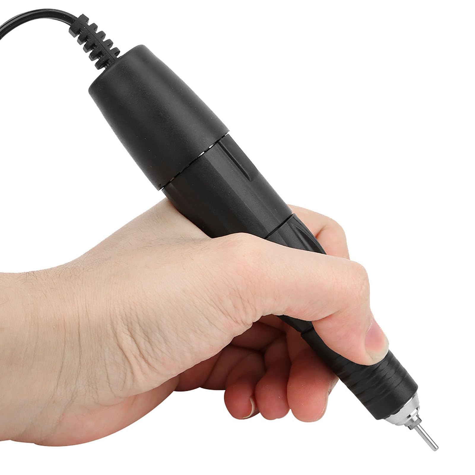 Mango de Taladro de Uñas Eléctrico de 35000 RPM, Máquina Pulidora Profesional, Bolígrafo de Repuesto, Amoladora, Pieza de Mano, Kit Portátil para Pulir Manicura y Pedicura, Negro
