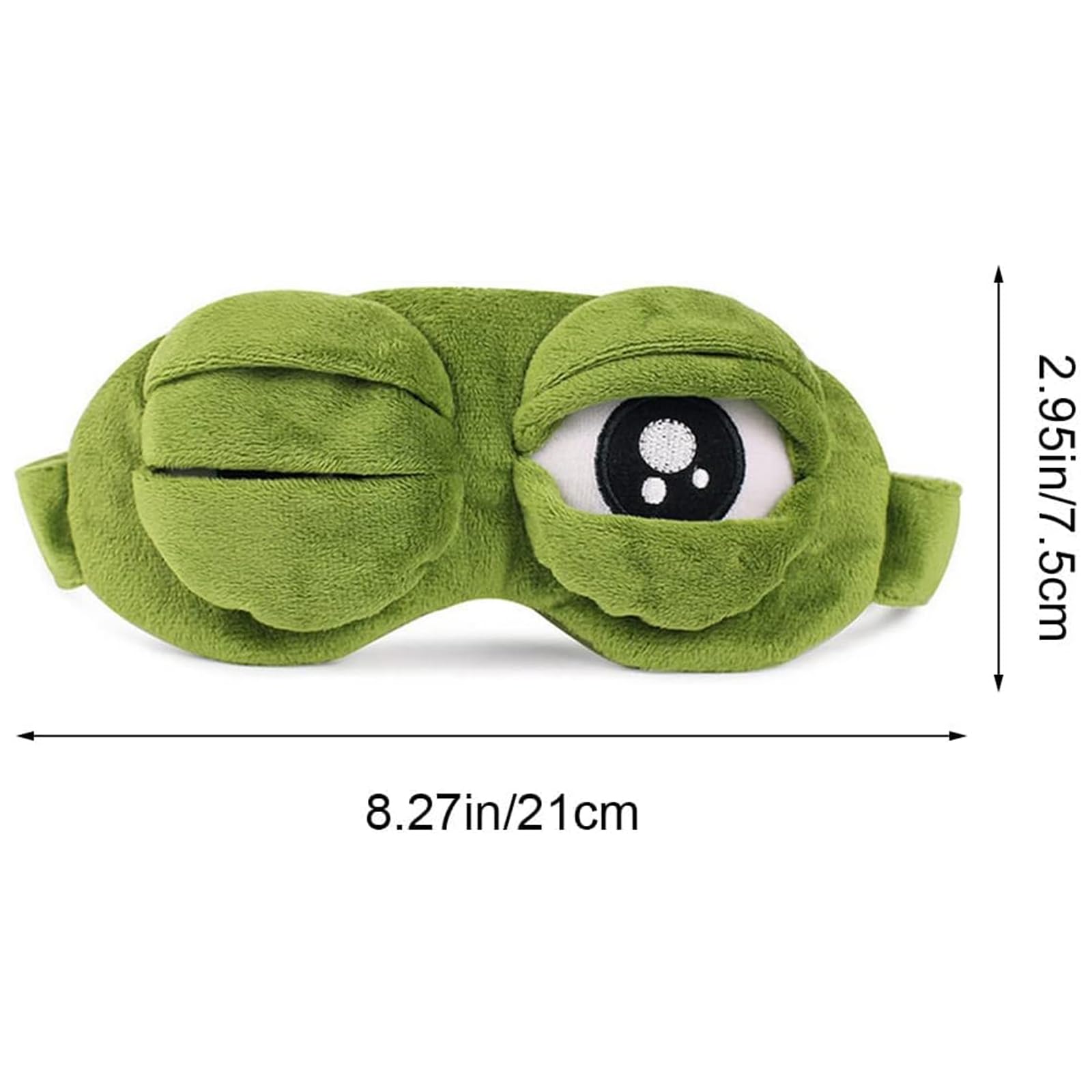 Maska na oczy z motywem żaby, zabawna nowość, 2 sztuki, 3D, żaba, maska na oczy dla dzieci, kreskówka, żaba oczy, zabawna nowość, zabawne kształty