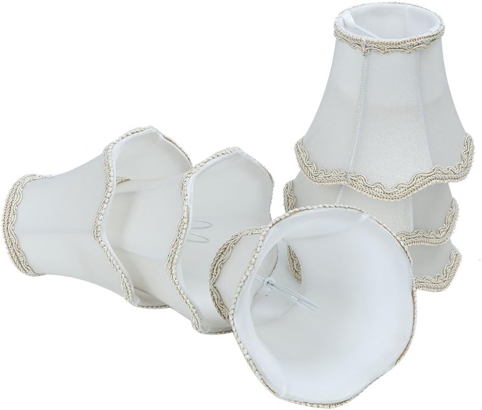 Modern droplight wall lamp shade set 6 white