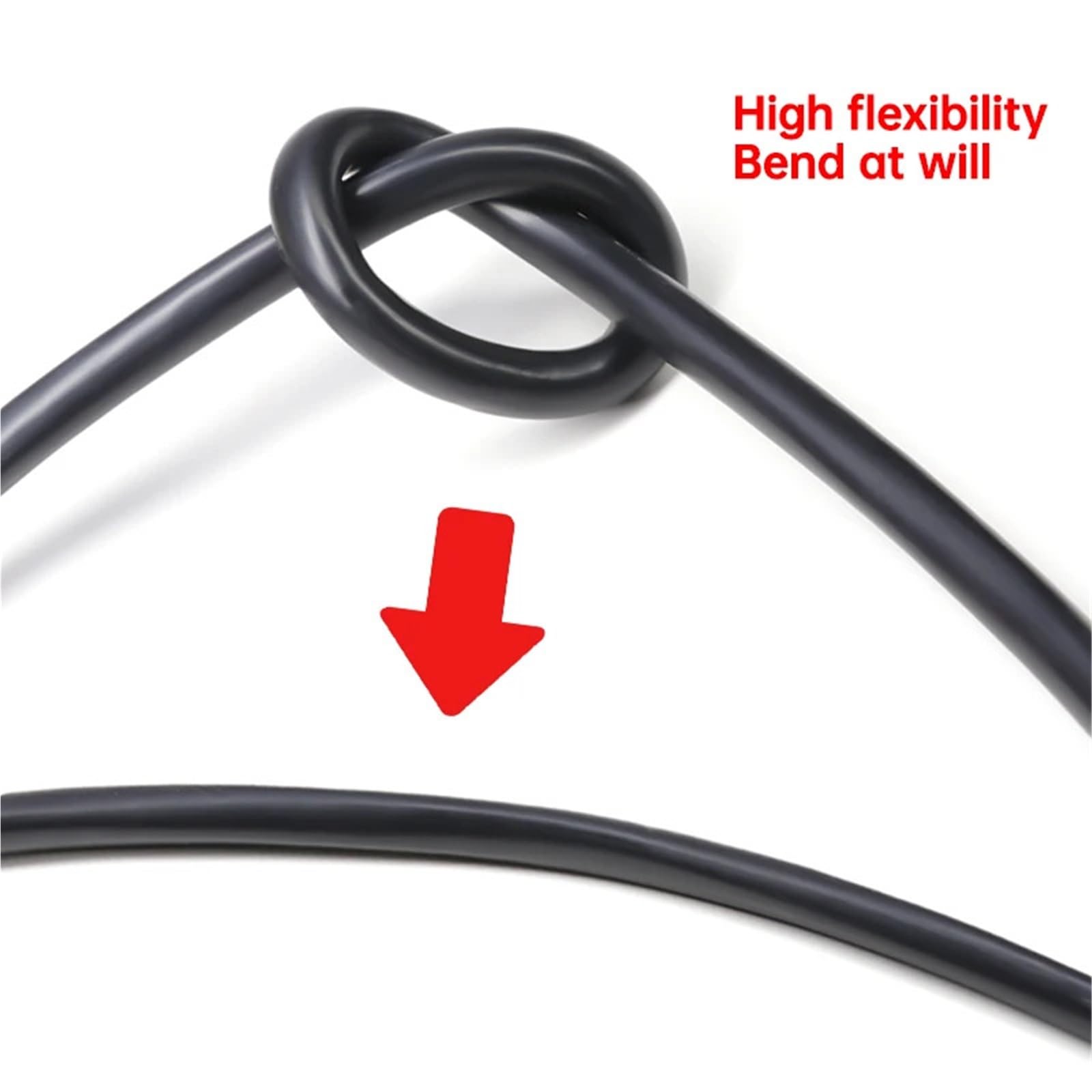 Silikonkabel, Elektrokabel Schwarzes mehradriges Silikonkautschukkabel, 2/3/4/6-adrig, flexibel, isoliert, hitzebeständig bis 200 °C, elektrischer Kupferdraht, 0,3 – 6,0 mm²(Black 4 Cores,5 METERS_SQU