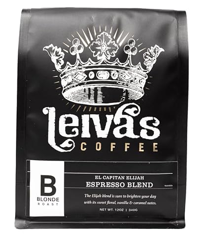 LEIVA'S COFFEE - Whole Bean Blonde Espresso - El Capitan Elijah - Micro-Lot Guatemalan - Caramel