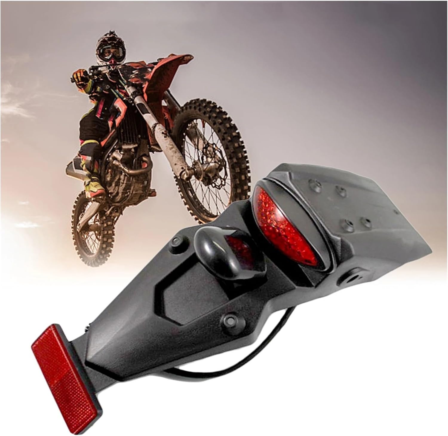 バイク用ブレーキテールライト オートバイのテールライト 12V リア LED テールライト ブレーキ ストップ ランプ ライセンス