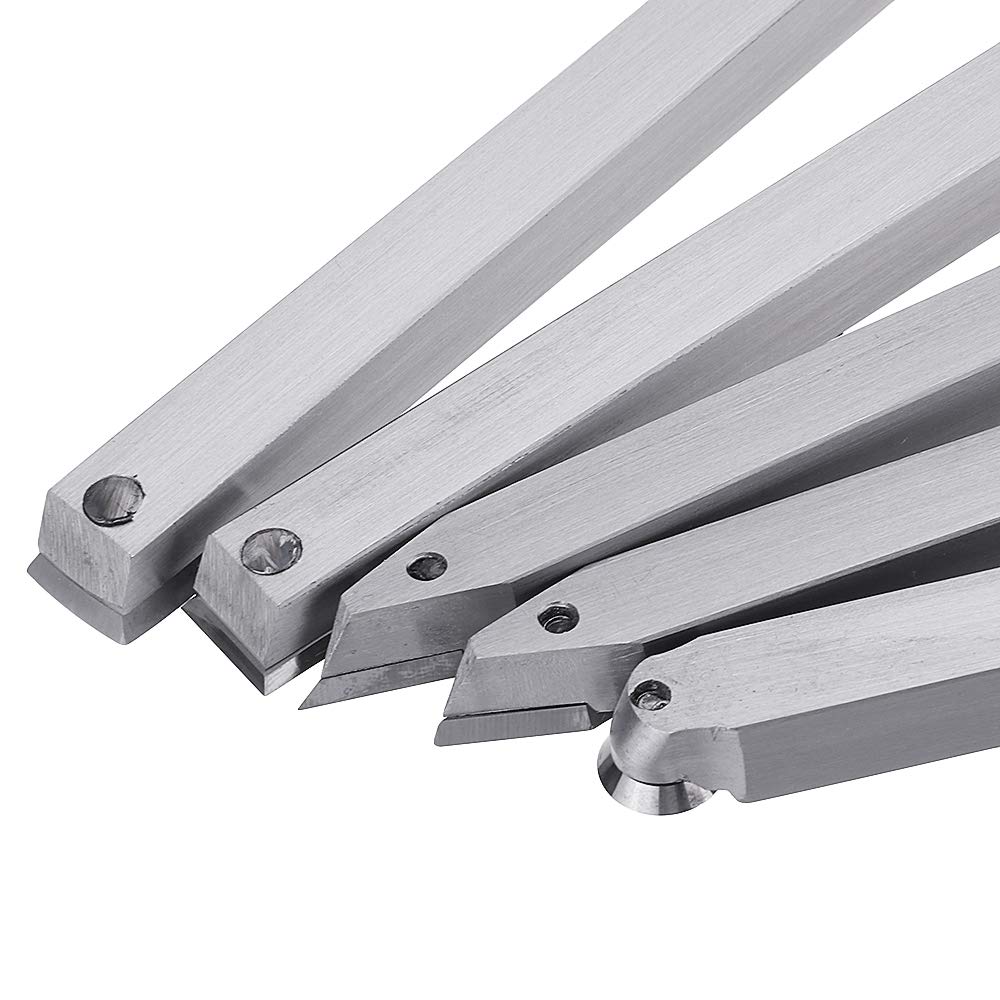 ChaRLes Tour De Bois Tournage Outil Carbure Insert Cutter Outils Tige Carrée Avec Poignée En Bois Outil De Menuiserie - C