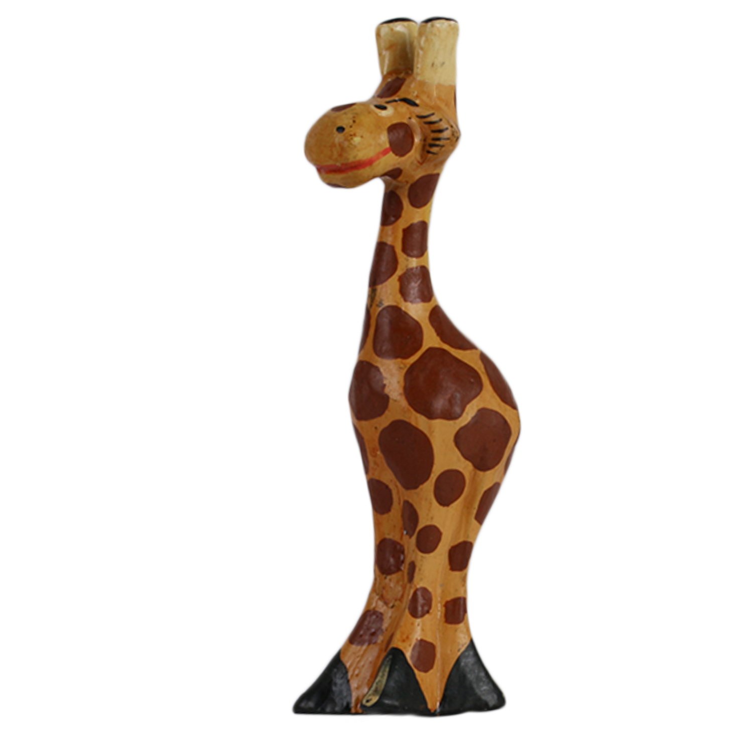 ART-CRAFT Holz Giraffe Holzschnitzerei Holzfigur bemalt Mini