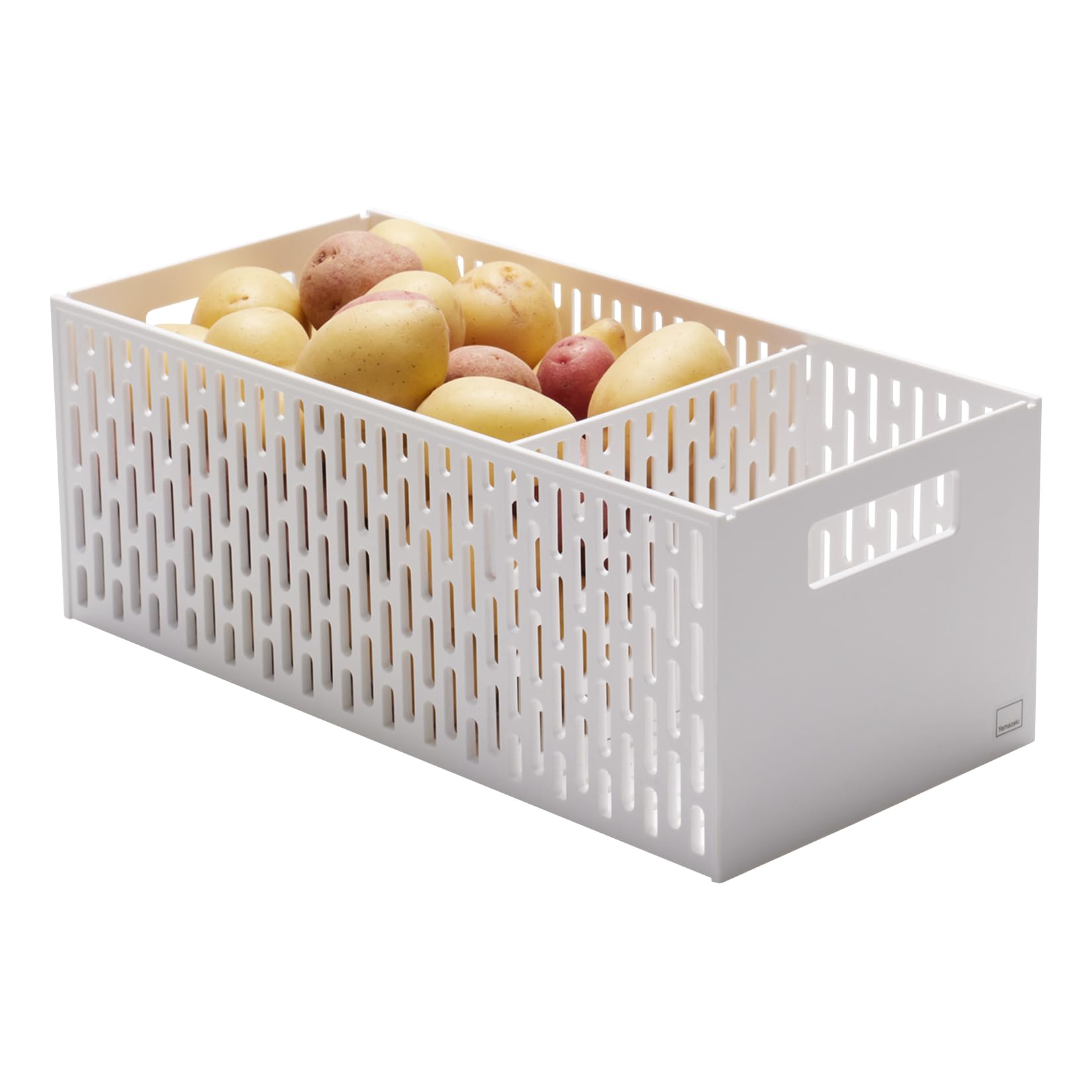 Home Stacking Fruit Vegetable Basket | Plastic | Food Storage, White, One Size
