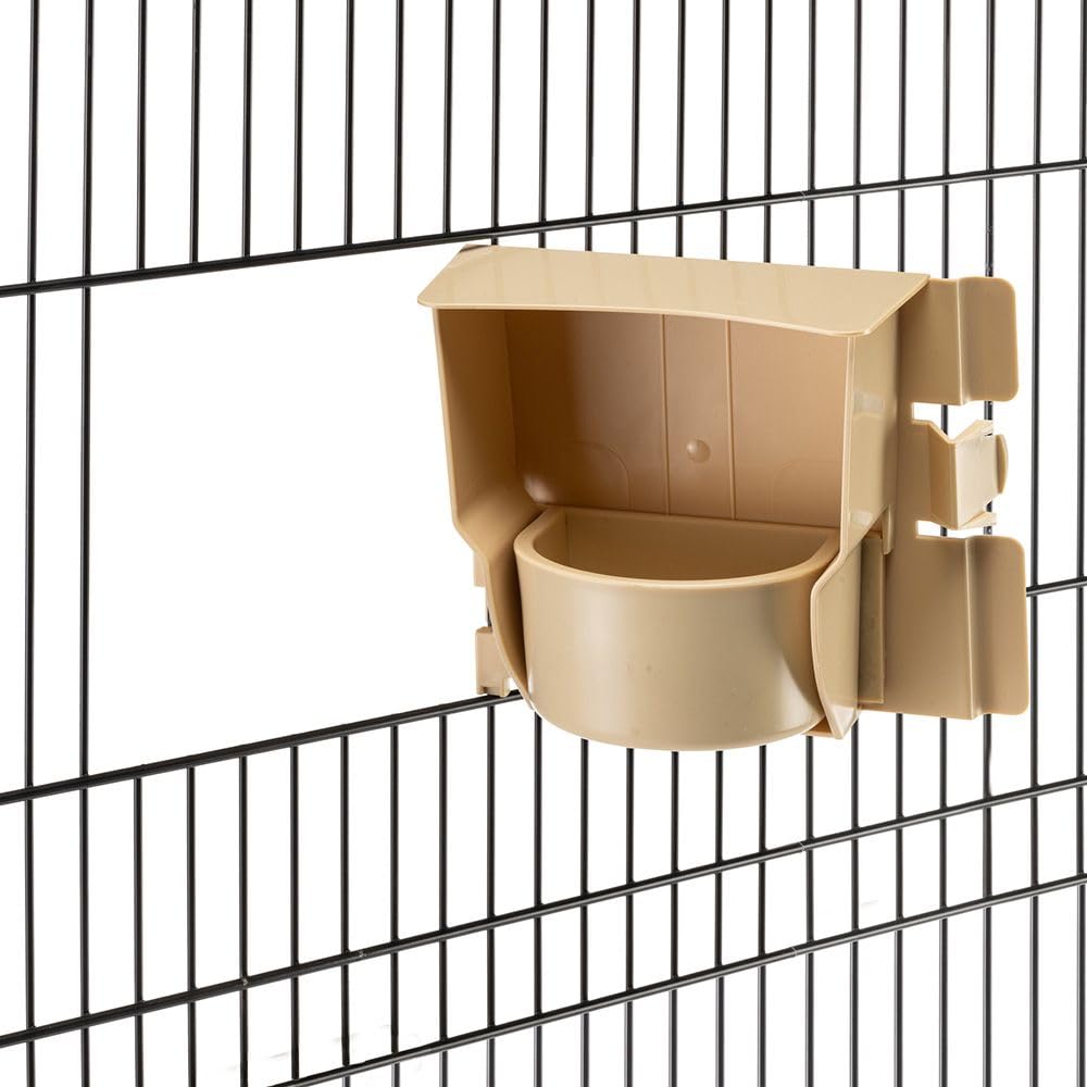Ferplast Sonia XL, Käfig für Nymphensittiche und Wellensittiche, großer Vogelkäfig mit 2 drehbaren Futtertrögen, 6 Sitzstangen, 2 ausziehbaren Schubladen, 99,5 x 53 x h 108 cm.
