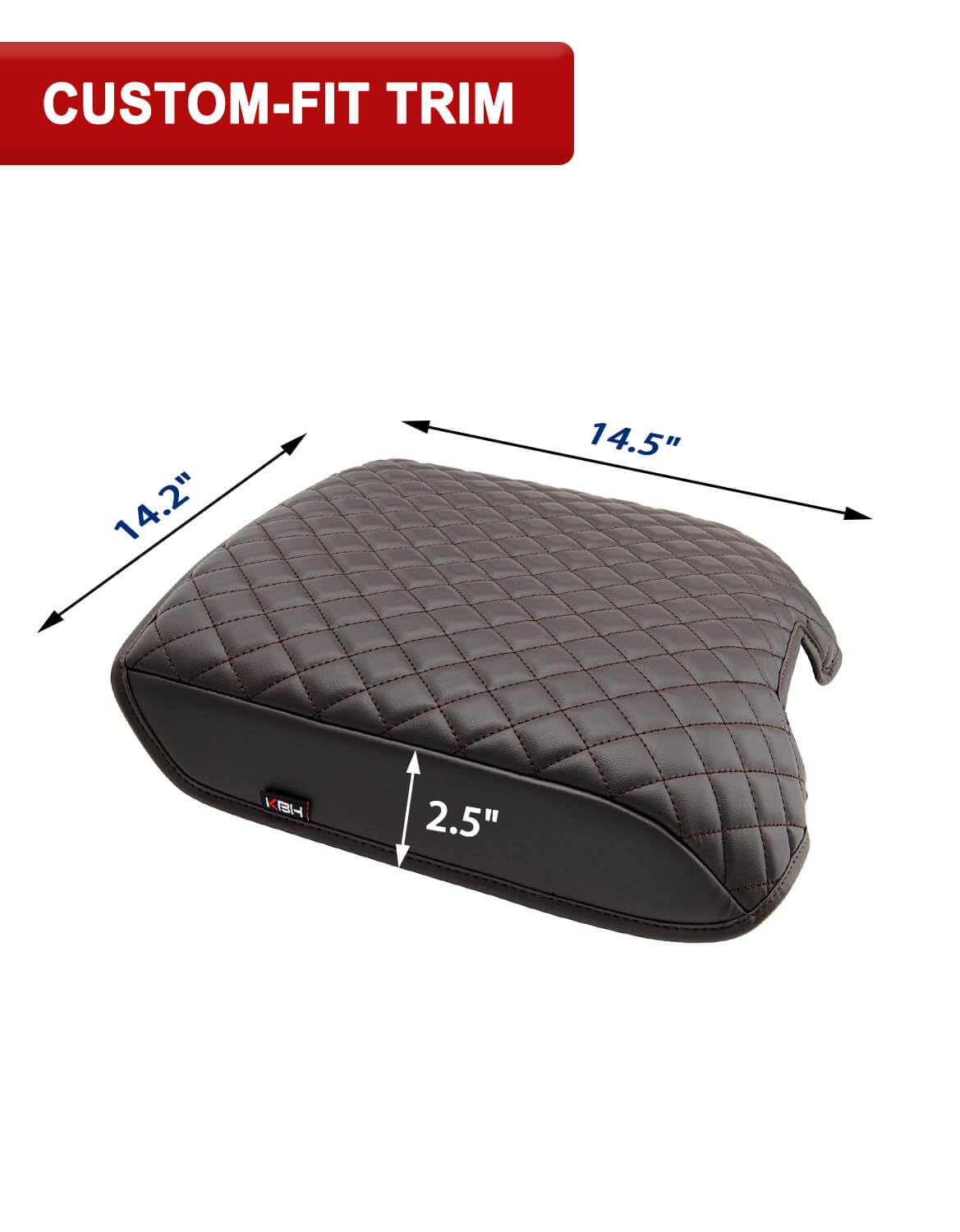 Center Console Boat Black Synthetic Leather Center Console Armrest - Foto 9