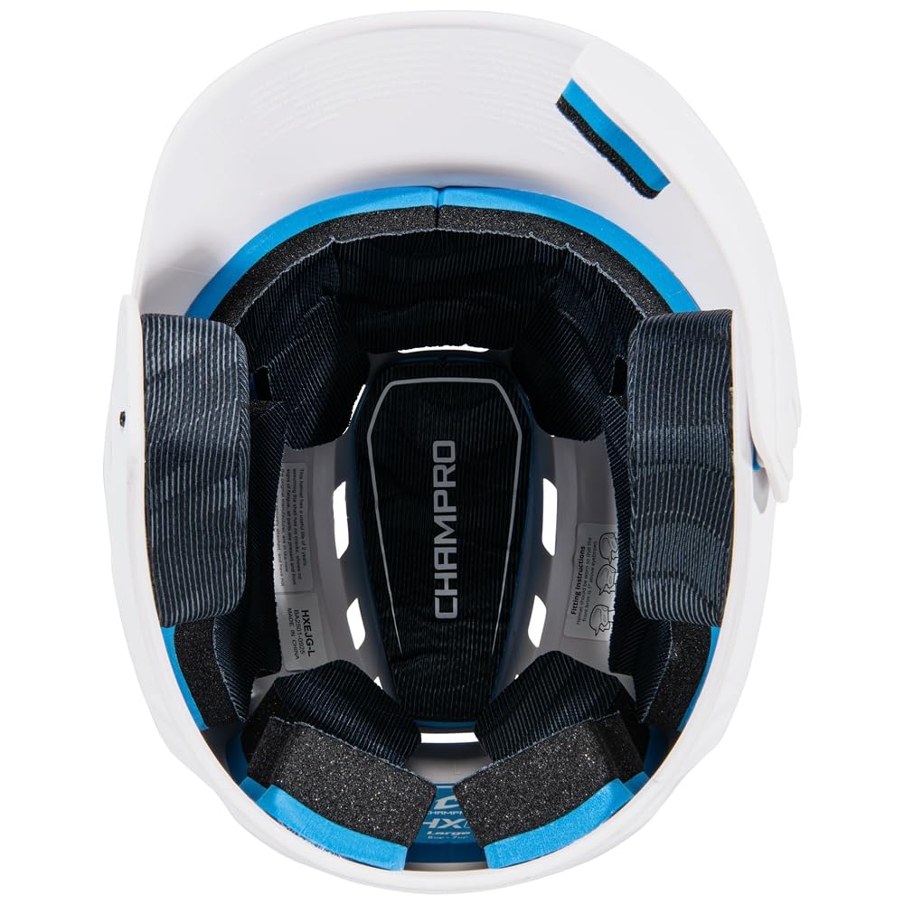 Champro HXE - Casco da baseball opaco con guardia Jaw Guard