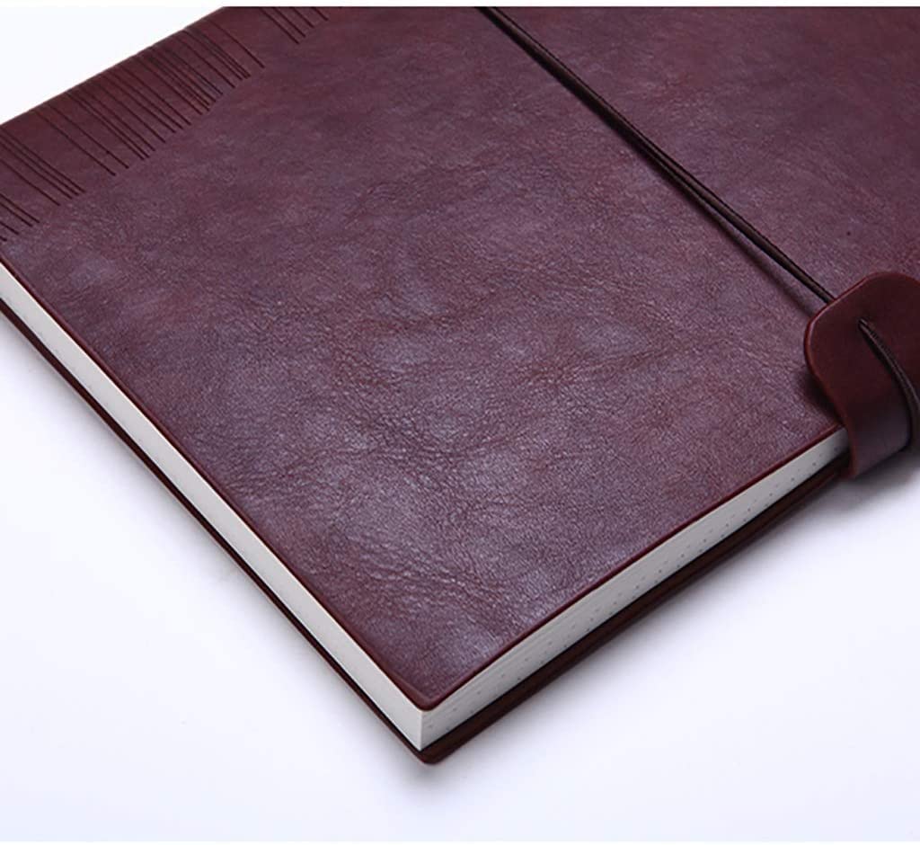 BmxauZ Quaderno portatile A5 in similpelle retrò - Ideale per studenti e studentesse, professionisti, documenti scolastici, diari di viaggio e appunti in movimento