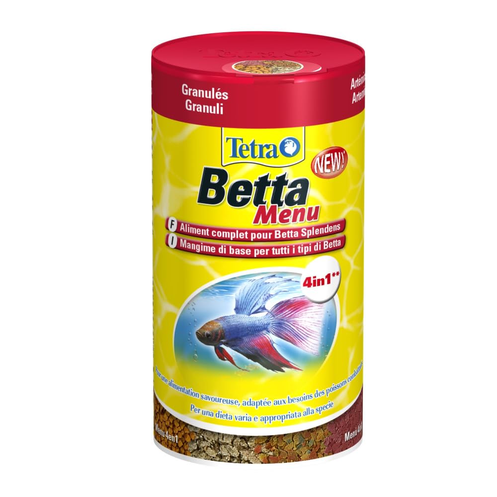 TETRA - Betta Granules - 85ml - Alimento completo para peces de pelea