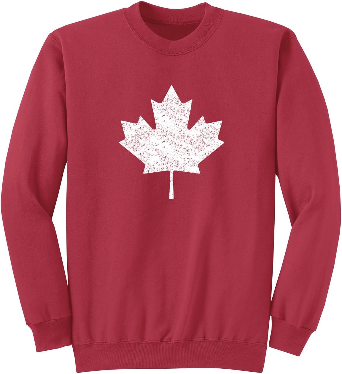 Canada Pride Canadian Flag Maple Leaf Adult Sweatshirt Distressed