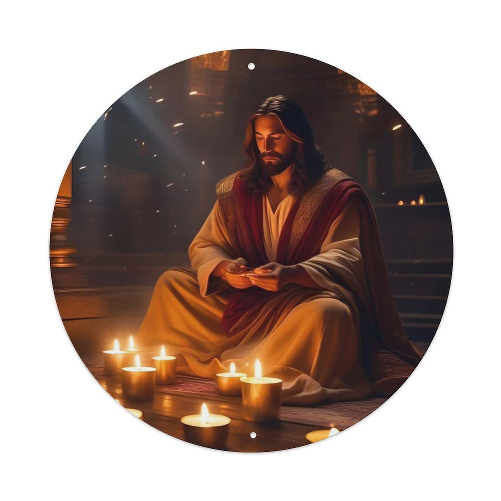 Jesus The Saviour Religious Metal Tin Sign