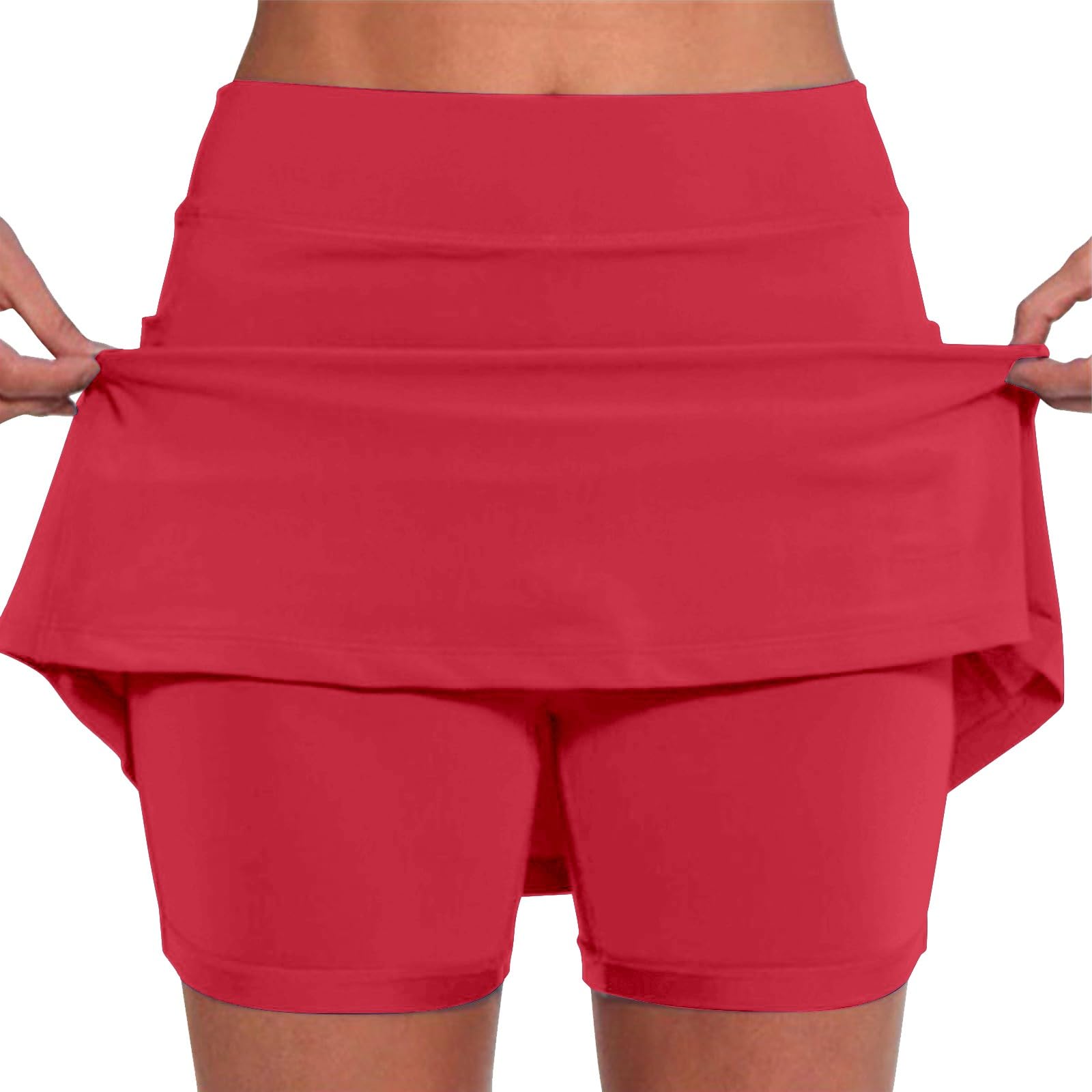 BUKKNYE Women's Athletic Active Skort Skirt Sports Performance Skirt Built-in Shorts Lightweight Skirt for Golf Tennis Running Workout