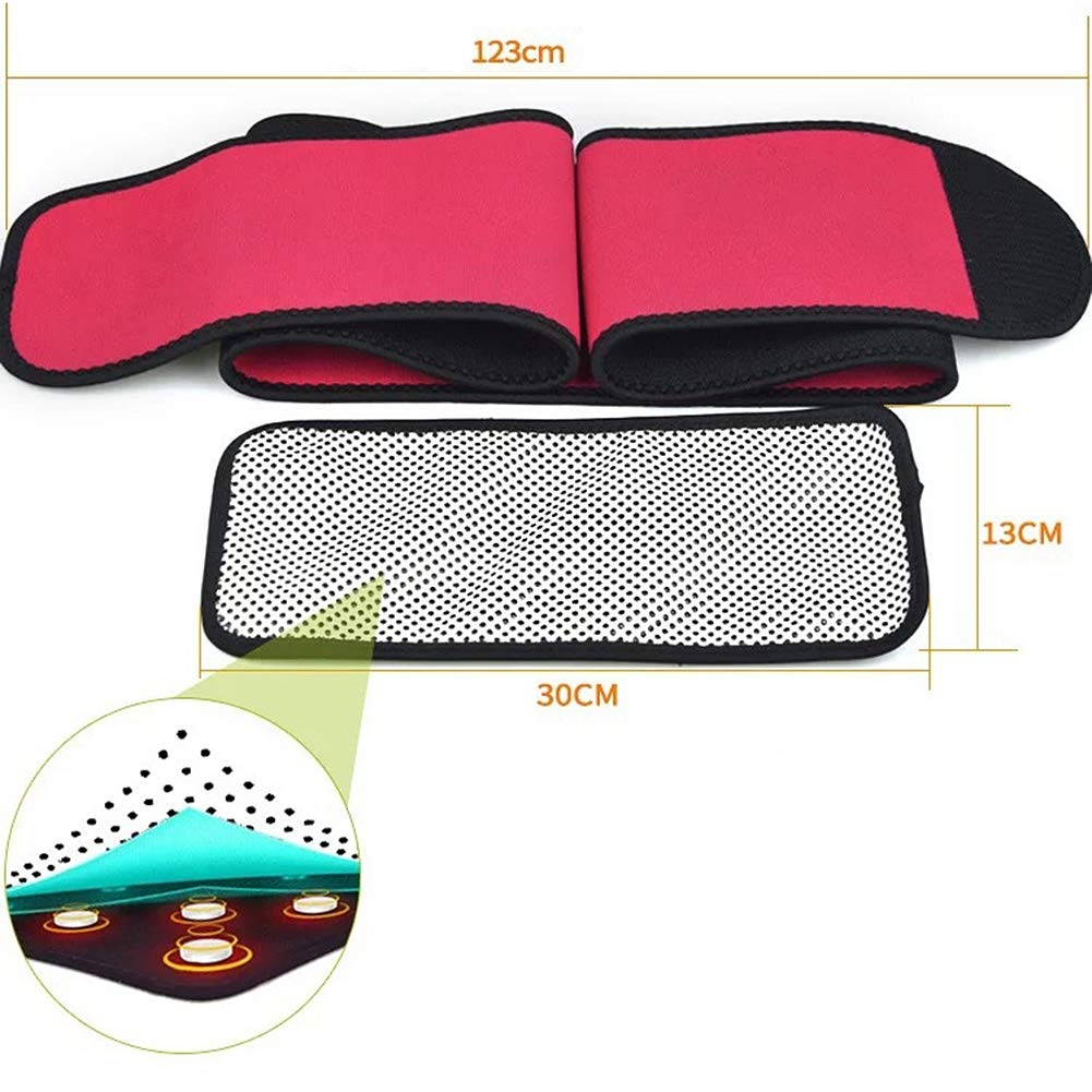 Soporte Lumbar Cinturón Faja Inferior Atrás Apoyo Dolor Alivio para Espasmos Espalda Ciática Levantamiento Pesas Gimnasio La Cintura para Hombres Y Mujer (Size : 123 * 15cm)