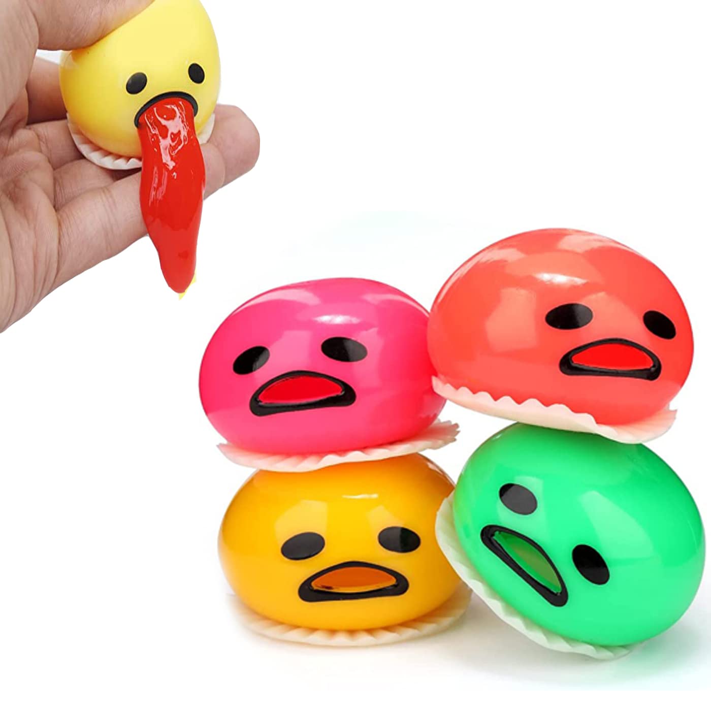 Verbier Egg Vomit Toy Cute Round Spitting Egg Yolk Stress Relief Toys Squishy squeezable Egg Toy for Kids Set of 1 Multicolor (B0C6MKZ8MN) Amazon Price History, Amazon Price Tracker