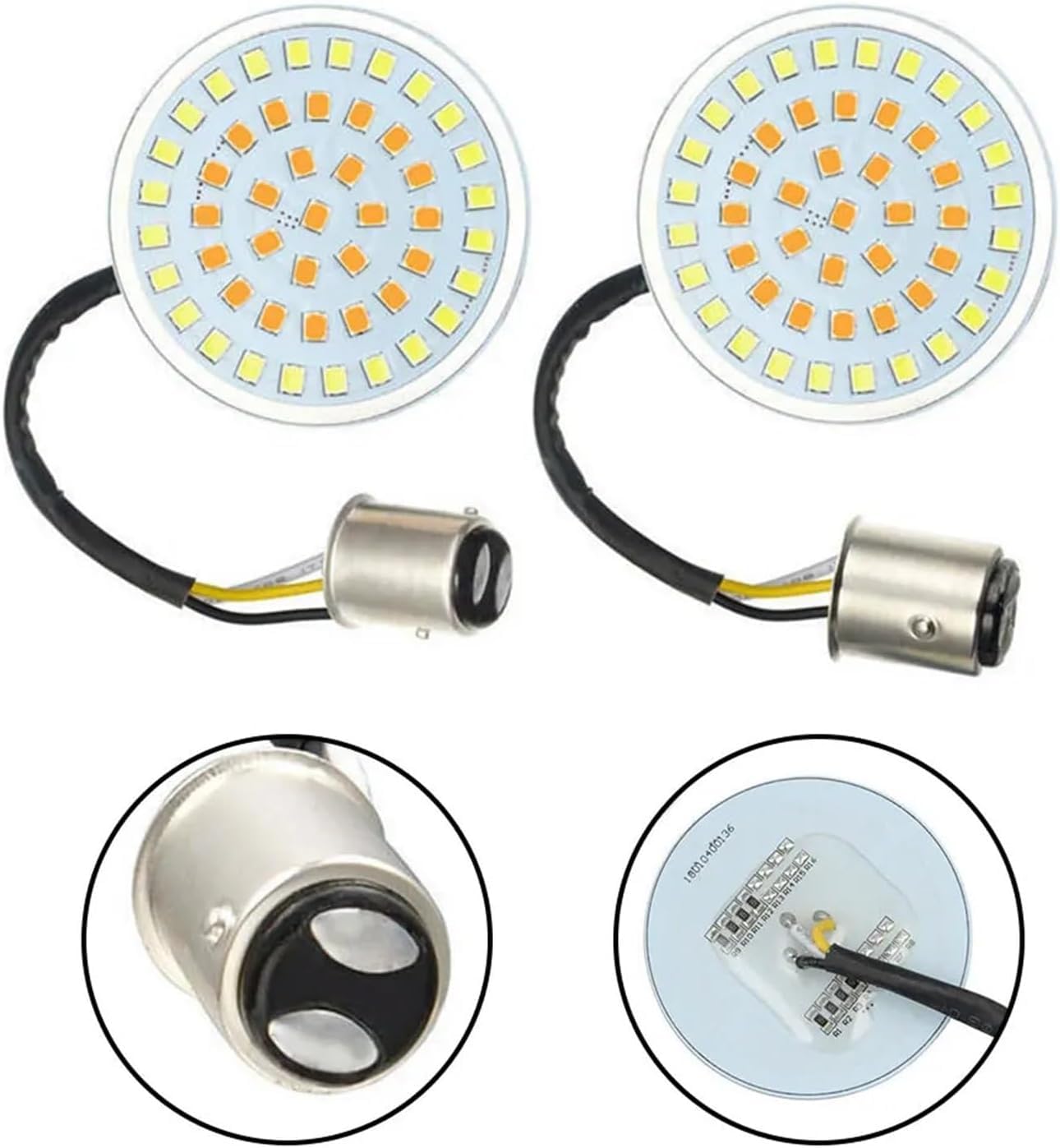 Mini uniwersalne wskaźniki Dla Dyna 2012-2017 Kierunkowskazy motocyklowe Led Białe Bursztynowe Stop Wkładki hamulcowe Lampy Motocyklowe
