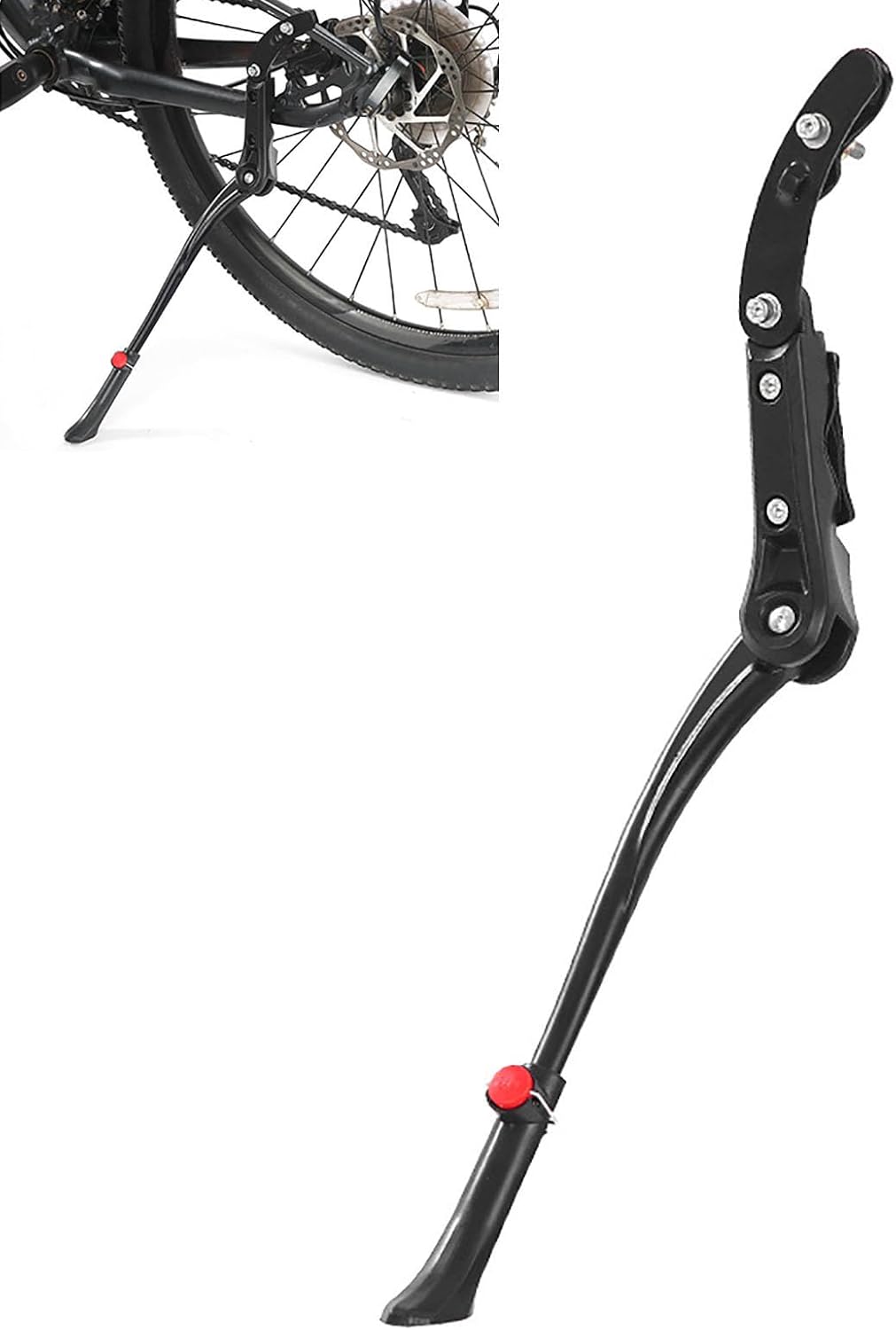 Kickstand for Cannondale SuperSix Evo Carbon SuperSix Evo Disc Supersix Evo Hi-Mod, Adjustable Bicycle Kickstand Aluminium Alloy Bike Stand Non-Slip Kick Side Stand Easy to Install Bike Kickstand