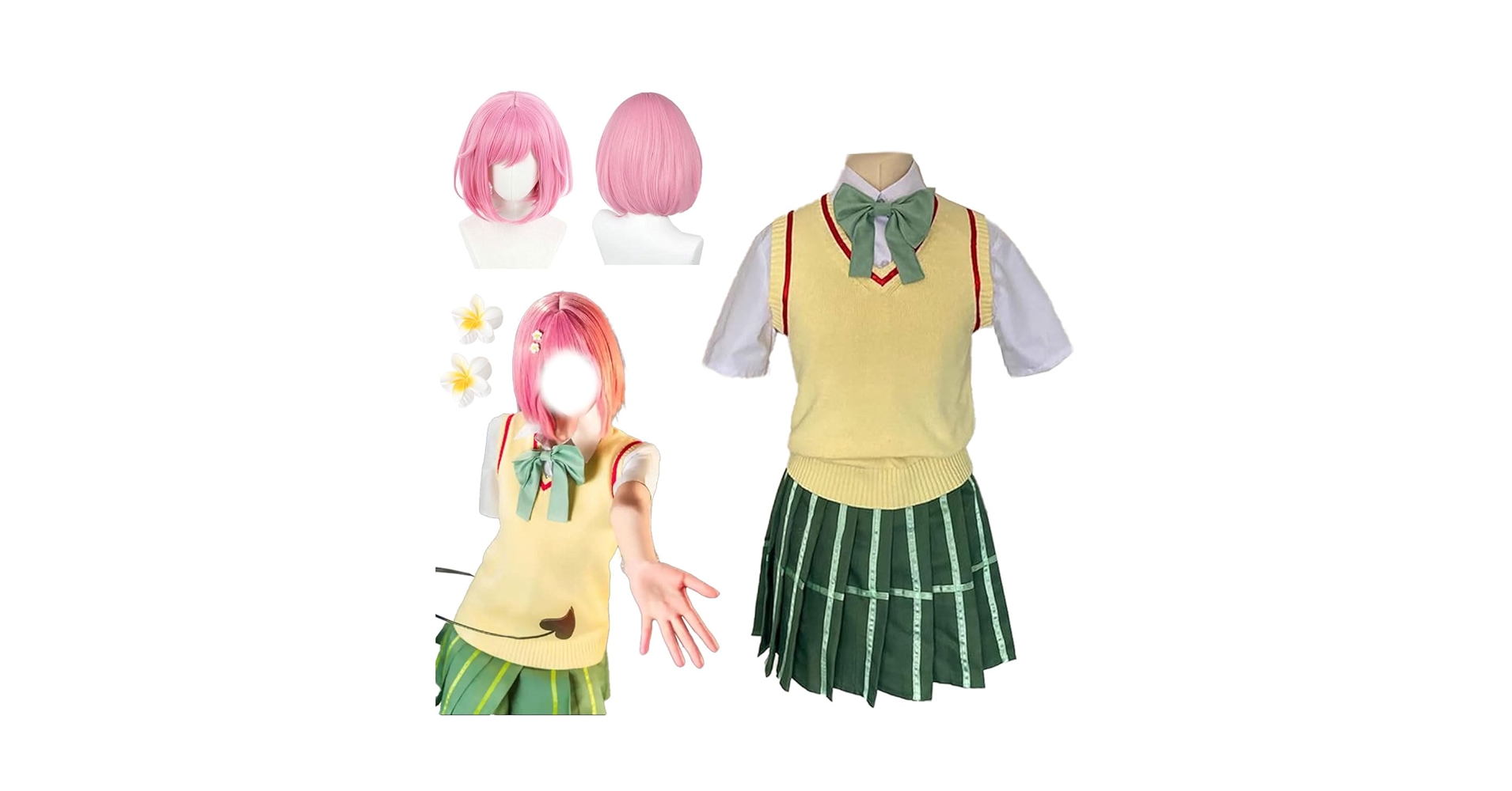 ToLOVEる ナナ 制服衣装 ウィッグ付き 51BUoAZouzL._UY1000_.jpg