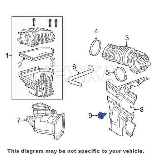Miniatura 7 de Rexka 20 unids M7.0x20 Fender Liner Side Radiador Shield Push Pin Clip de retención 6506132AA para Chrysler 300 200 Sebring Dodge Charger Challenger